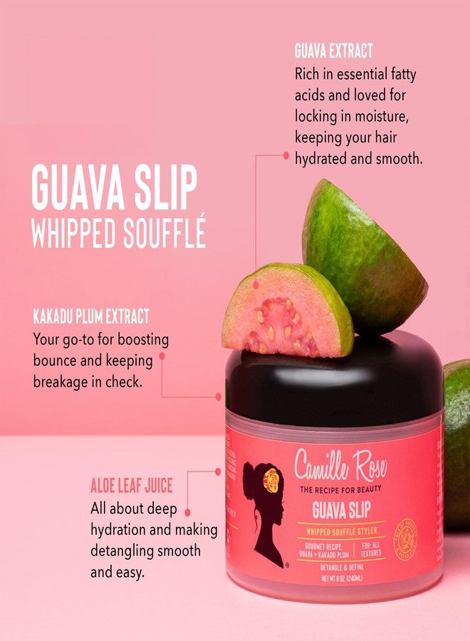 كريم تصفيف الشعر المخفوق برائحة الجوافة من كاميل روز، مع خلاصة الكاكادو وزبدة الشيا لفك تشابك الشعر، والتحكم في التجعد، وتحديد خصلات الشعر، لجميع أنواع الشعر، 8 أونصات - Image 4